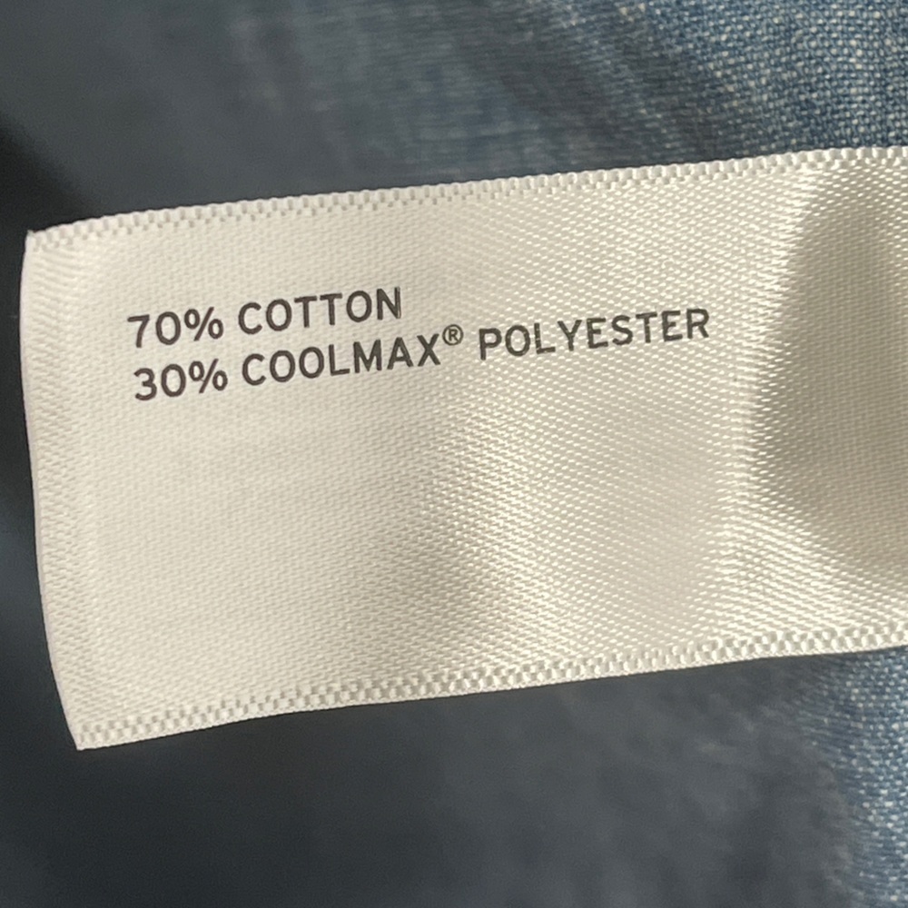 Duluth Trading Co Mens Untucked Chambray Button Front Long Sleeve Work Shirt 2XL - Picture 7 of 11